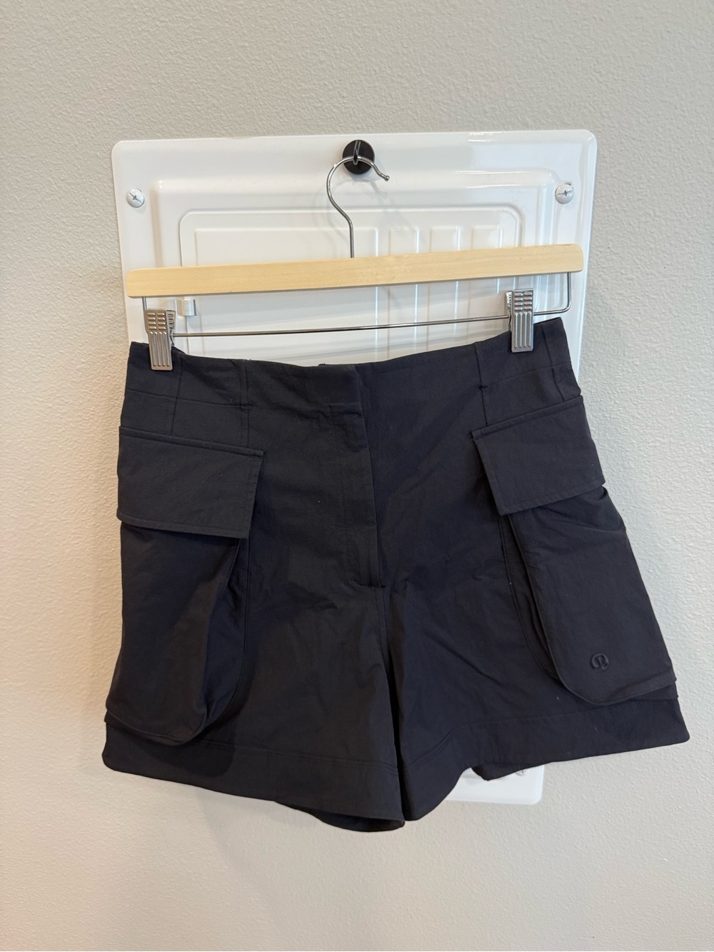 lululemon athletica Black Cargo Shorts with Utility Pockets
